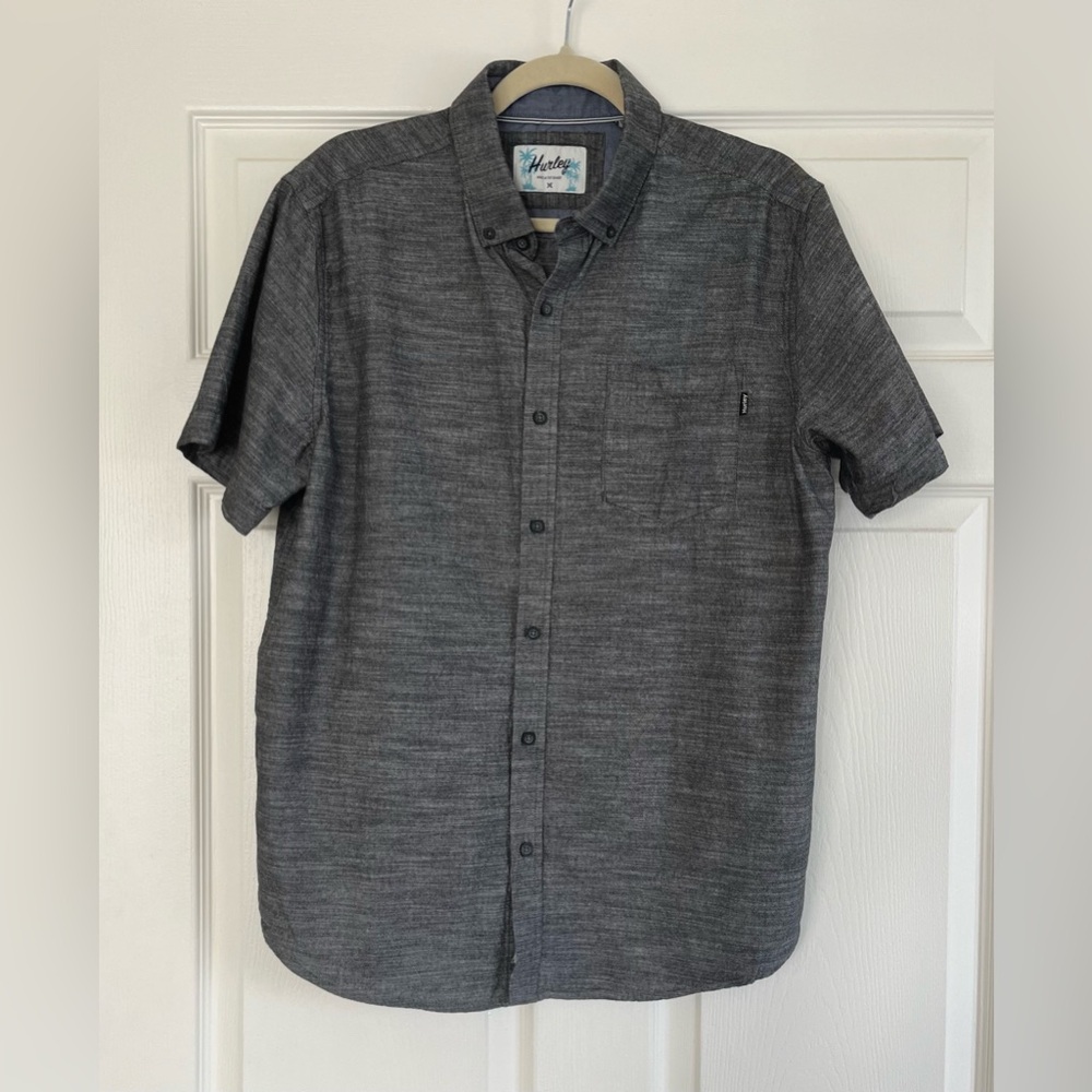 Hurley Charcoal Button-Down Shirt